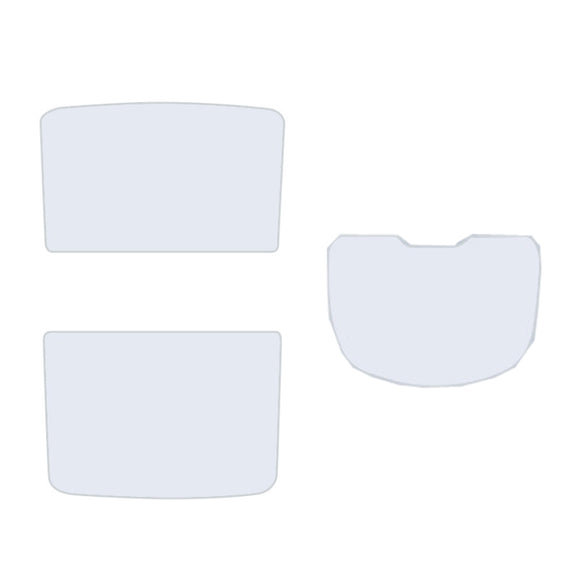 3pcs /Set For Tesla Model Y Ice Crystal Sunshade Car Roof Front And Rear Sunroof Shade(Beige)