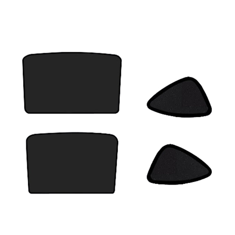 4pcs /Set For Tesla Model Y Ice Crystal Sunshade Car Roof Front And Rear Sunroof Shade(Black) - Window Foils & Solar Protection by PMC TechLife | Online Shopping South Africa | PMC TechLife | Buy Now Pay Later Mobicred