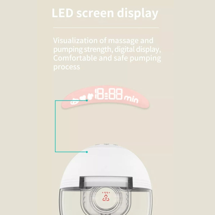S21 Single Electric Wearable Breast Pump With LED Display, 3 Modes & 12 Levels - free shipping - PMC TechLife - Order now!
