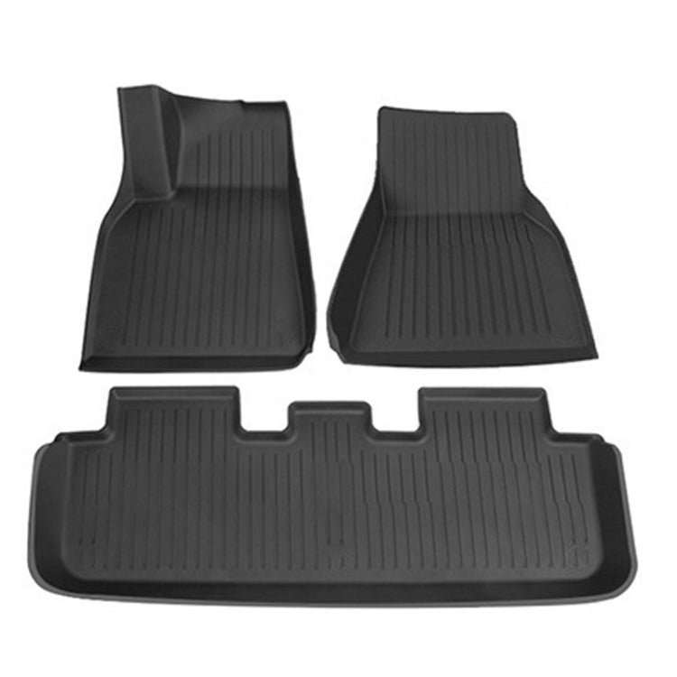3pcs /Set For Tesla Model 3 TPE Injection Car Foot Mats Interior Accessories - Seat Accessories by PMC TechLife | Online Shopping South Africa | PMC TechLife | Buy Now Pay Later Mobicred