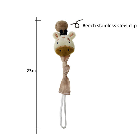 Animal Head Pacifier Chain Newborn Pacifier Clip, Style: Bears