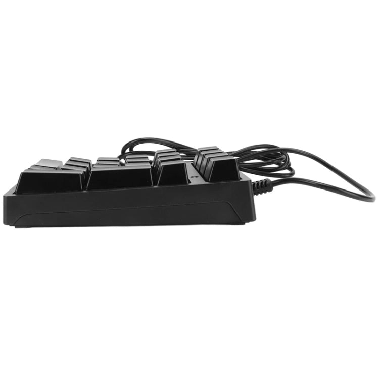 198I K21 Wired Mechanical Dightal Keyboard Multifunction Button RGB Backlight Office Keypad(Black) - free shipping - PMC Jewellery - Order now!