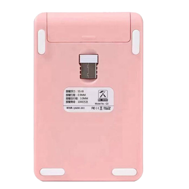 Q3 2.4G Mini Wireless Office Digital Keyboard Cash Register Financial Accounting Password Keypad(Blue)
