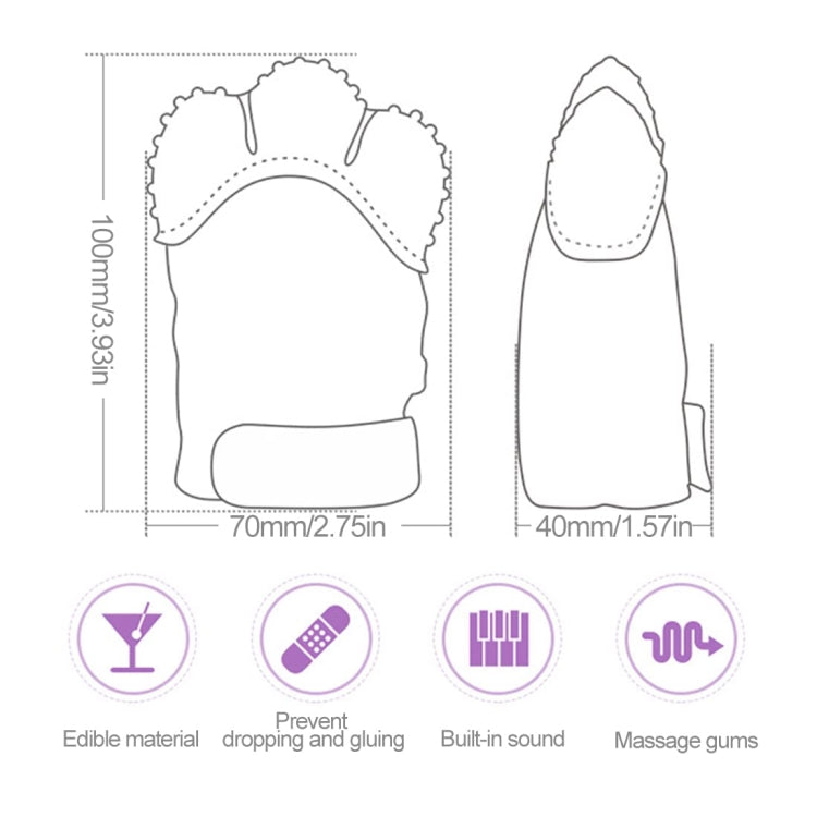 Baby Teething Gloves Anti-bite Silicone Teething Ring Toys(Green) - Baby Toys by PMC TechLife | Online Shopping South Africa | PMC TechLife