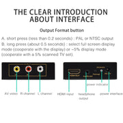 FJGEAR FJ-HA1308 HDMI To AV Converter Support NTSC PAL With Auto Screen Scaling