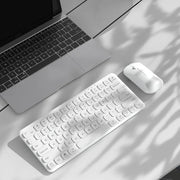 B087 2.4G Portable 78 Keys Dual Mode Wireless Bluetooth Keyboard And Mouse, Style: Keyboard Pink