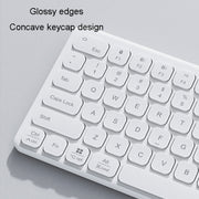B087 2.4G Portable 78 Keys Dual Mode Wireless Bluetooth Keyboard And Mouse, Style: Keyboard Mouse Set Green