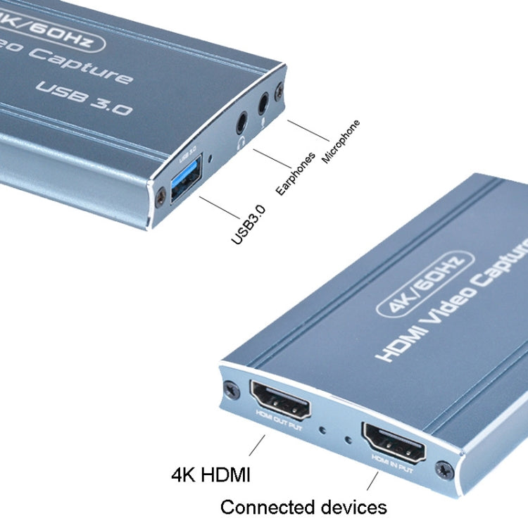 FJGEAR FJ-HU30A USB3.0 Capture Card 4K Game Live Recording Box - Video Capture Solutions by FJGEAR | Online Shopping South Africa | PMC TechLife | Buy Now Pay Later Mobicred