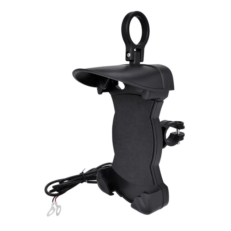 Motorcycle Sunshade Rainproof Mobile Phone Holder, Shape: Charging Handlebar Holder 5V-3.1A - free shipping - PMC TechLife - Order now!