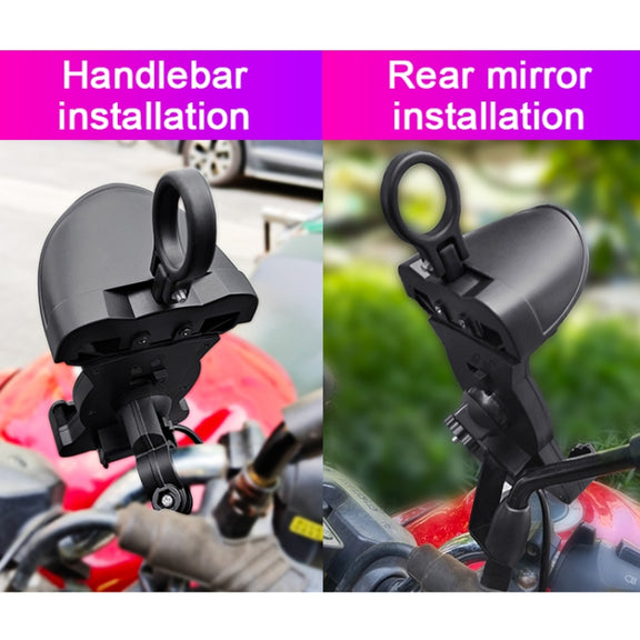 Motorcycle Sunshade Rainproof Mobile Phone Holder, Shape: Charging Mirror Holder 5V-3.1A