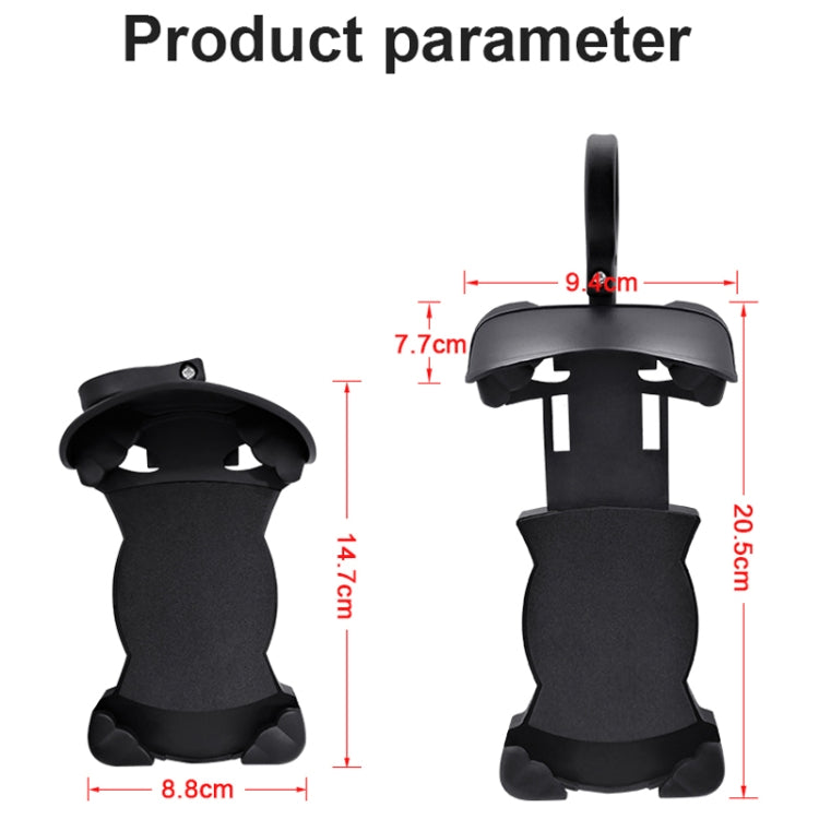 Motorcycle Sunshade Rainproof Mobile Phone Holder, Shape: Charging Mirror Holder 5V-3.1A