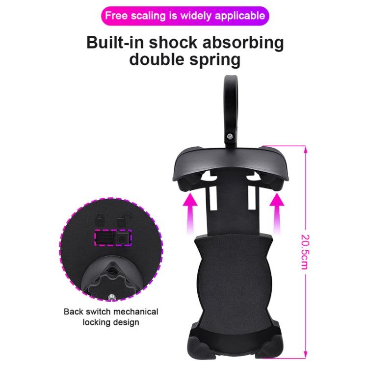 Motorcycle Sunshade Rainproof Mobile Phone Holder, Shape: Charging Mirror Holder 5V-3.1A