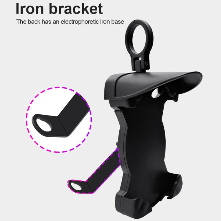 Motorcycle Sunshade Rainproof Mobile Phone Holder, Shape: Charging Mirror Holder 18W (QC3.0) - Holder by PMC TechLife | Online Shopping South Africa | PMC TechLife | Buy Now Pay Later Mobicred