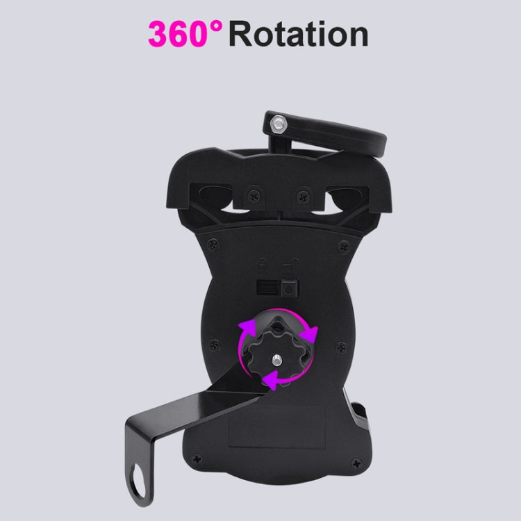 Motorcycle Sunshade Rainproof Mobile Phone Holder, Shape: Charging Handlebar Holder 5V-3.1A