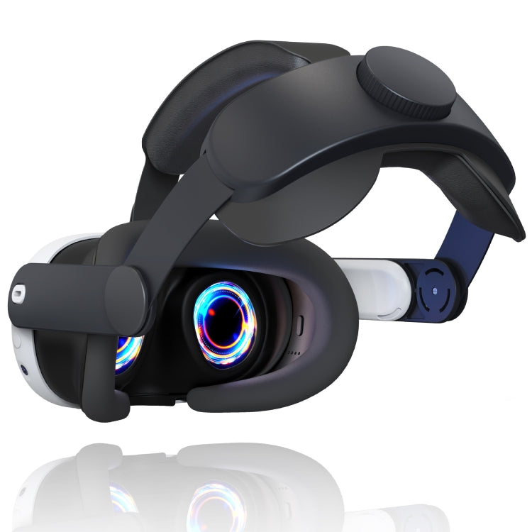 For Meta Quest 3 VR Adjustable Elite Headset Head Strap(Black) - VR Accessories by PMC TechLife | Online Shopping South Africa | PMC TechLife