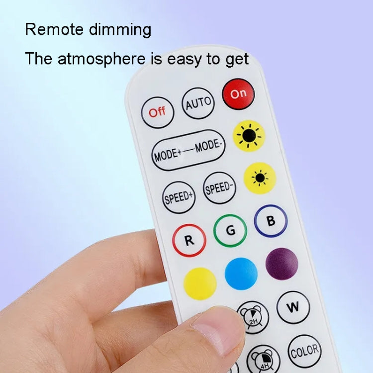 6 pcs /Set LED WIFI Graffiti Bluetooth Smart Splicing Quantum Light DIY Atmosphere Lighting With Remote Control, US Plug(White)