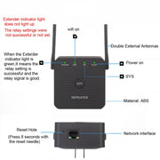 2.4G 300M Wifi Repeater Wifi Extender Wifi Amplifier With 1 LAN Port US Plug