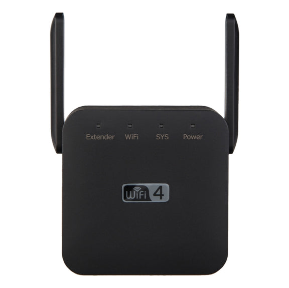 2.4G 300M Wi-Fi Amplifier Long Range WiFi Repeater Wireless Signal Booster UK Plug Black