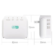 2.4G 300M Wi-Fi Amplifier Long Range WiFi Repeater Wireless Signal Booster UK Plug White