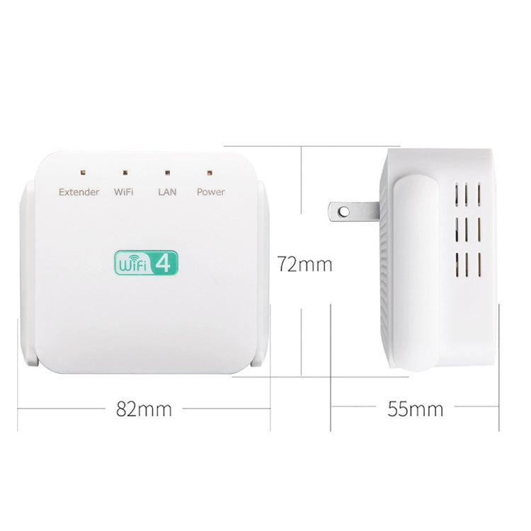 2.4G 300M Wi-Fi Amplifier Long Range WiFi Repeater Wireless Signal Booster UK Plug White