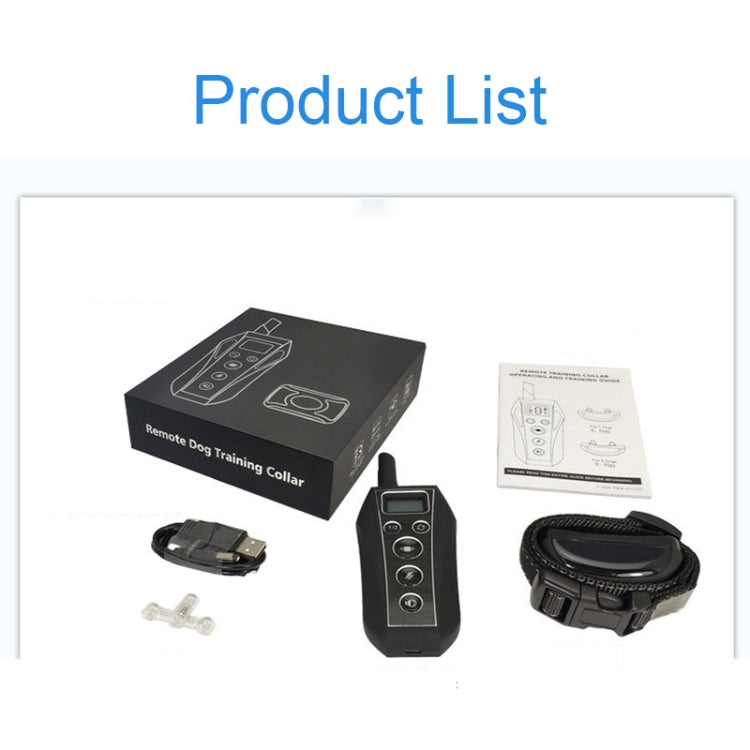 Intelligent Electronic Remote Control Dog Training Device Pet Training Shock Collar Bark Stopper, Style: T700 - Training Aids by PMC TechLife | Online Shopping South Africa | PMC TechLife | Buy Now Pay Later Mobicred