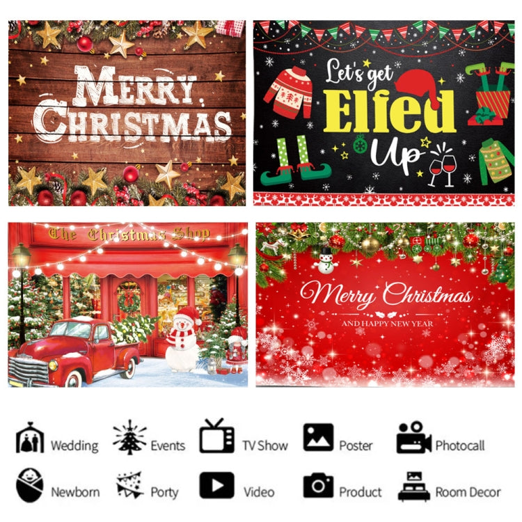 150 x 150cm Peach Skin Christmas Photography Background Cloth Party Room Decoration, Style: 14