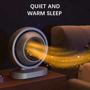 380W Earth Little Sun Heater Home Energy Saving Electric Stove Desktop Mini Heater  EU Plug(Yellow)