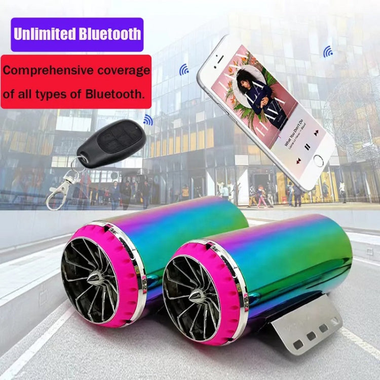 12V Motorcycle Subwoofer Color-Coated Audio Exhaust Pipe Simulator - Others by PMC TechLife | Online Shopping South Africa | PMC TechLife | Buy Now Pay Later Mobicred