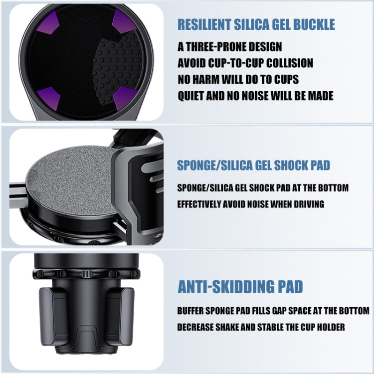 Multifunctional Car Water Cup Holder Drink Holder with Switch Lock, Size: Small - Car Drink Holders by PMC TechLife | Online Shopping South Africa | PMC TechLife | Buy Now Pay Later Mobicred