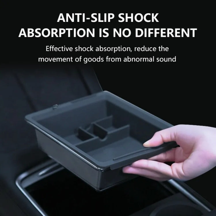 For Tesla Model 3 / Y Center Armrest Storage Box Car Modification Accessories Central Storage Box(Black) - Stowing Tidying by PMC TechLife | Online Shopping South Africa | PMC TechLife | Buy Now Pay Later Mobicred