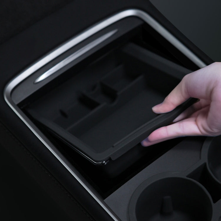 For Tesla Model 3 / Y Center Armrest Storage Box Car Modification Accessories Central Storage Box(Black) - Stowing Tidying by PMC TechLife | Online Shopping South Africa | PMC TechLife | Buy Now Pay Later Mobicred