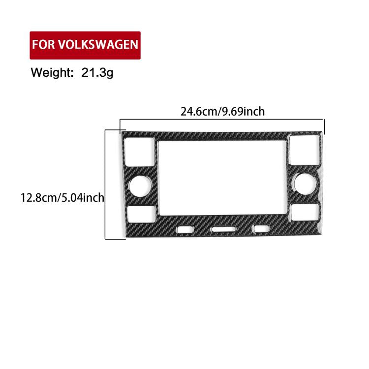 For Volkswagen Sagitar 2019-2023 Left-hand Drive Multimedia Panel Sticker(Black) - Car Interior Mouldings by PMc TechLife | Online Shopping South Africa | PMc TechLife | Buy Now Pay Later Mobicred