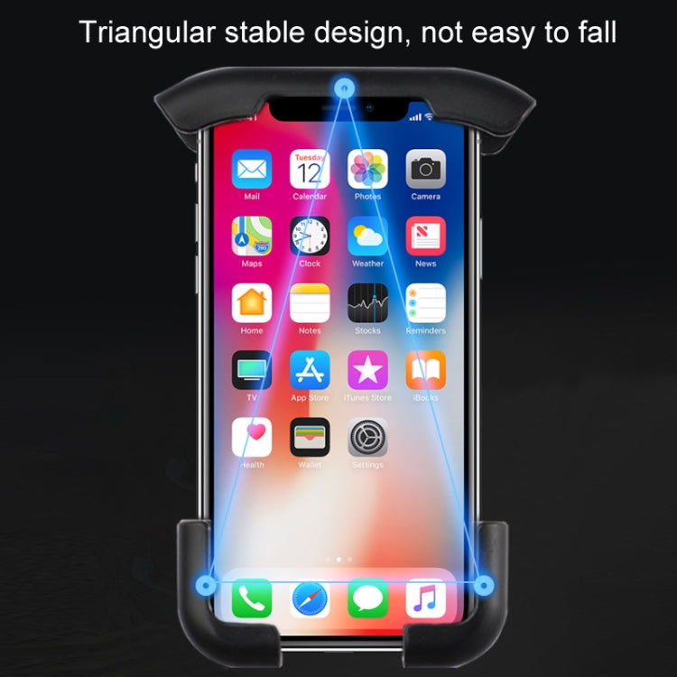 Bicycle Phone Holder 360 Degree Rotation Locking Cell Phone Clip(Black) - Holders by PMC TechLife | Online Shopping South Africa | PMC TechLife | Buy Now Pay Later Mobicred