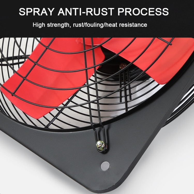 10 -inch Dual Grilles Kitchen Exhaust Fan Wall Window Fan High Power Industrial Extractor Fume Space Extractor Hood,CN Plug - free shipping - PMC TechLife - Order now!