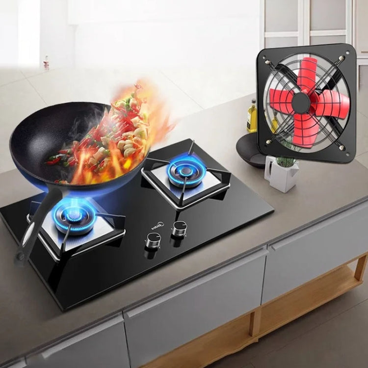 10 -inch Single Grilles Kitchen Exhaust Fan Wall Window Fan High Power Industrial Extractor Fume Space Extractor Hood,CN Plug - free shipping - PMC TechLife - Order now!