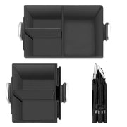Car Trunk Storage Box Oxford Cloth Folding Organizer With Reflective Strips, Color: Large Gray