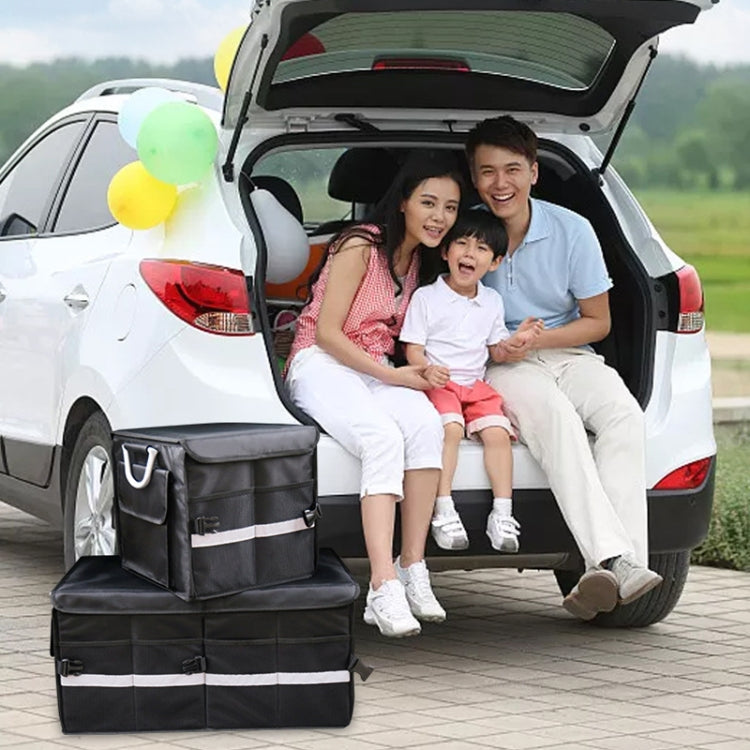 Car Trunk Storage Box Oxford Cloth Folding Organizer With Reflective Strips, Color: Large Gray - Stowing Tidying by PMC TechLife | Online Shopping South Africa | PMC TechLife | Buy Now Pay Later Mobicred