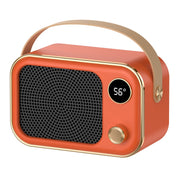 1200W Electric Heater Winter Hand Warmer with Screen Display,EU Plug(Orange)