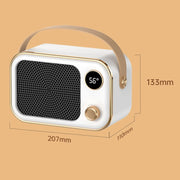 1200W Electric Heater Winter Hand Warmer with Screen Display,EU Plug(Orange)