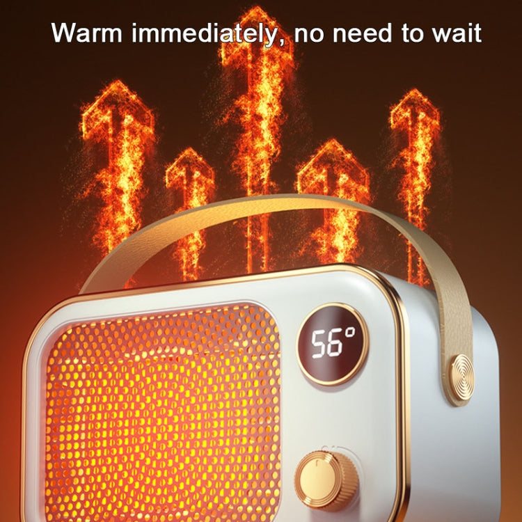 1200W Electric Heater Winter Hand Warmer with Screen Display,EU Plug(White) - free shipping - PMC TechLife - Order now!