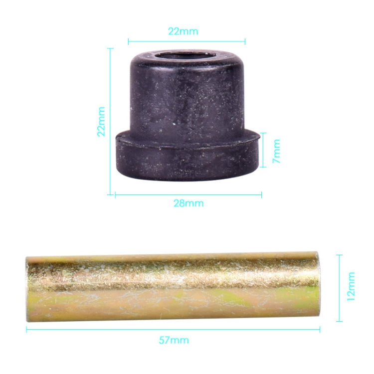 Golf Cart Front And Rear Steel Plate Rubber Sleeve Iron Sleeve Kit Leaf Spring Bushings, Specification: Rubber Sleeve