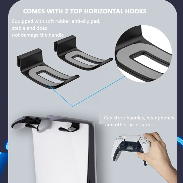 For PS5 Console iplay Wall-mounted Bracket Can Store Controllers/VR Glasses/Headphones(Black) - free shipping - PMC Jewellery - Order now!