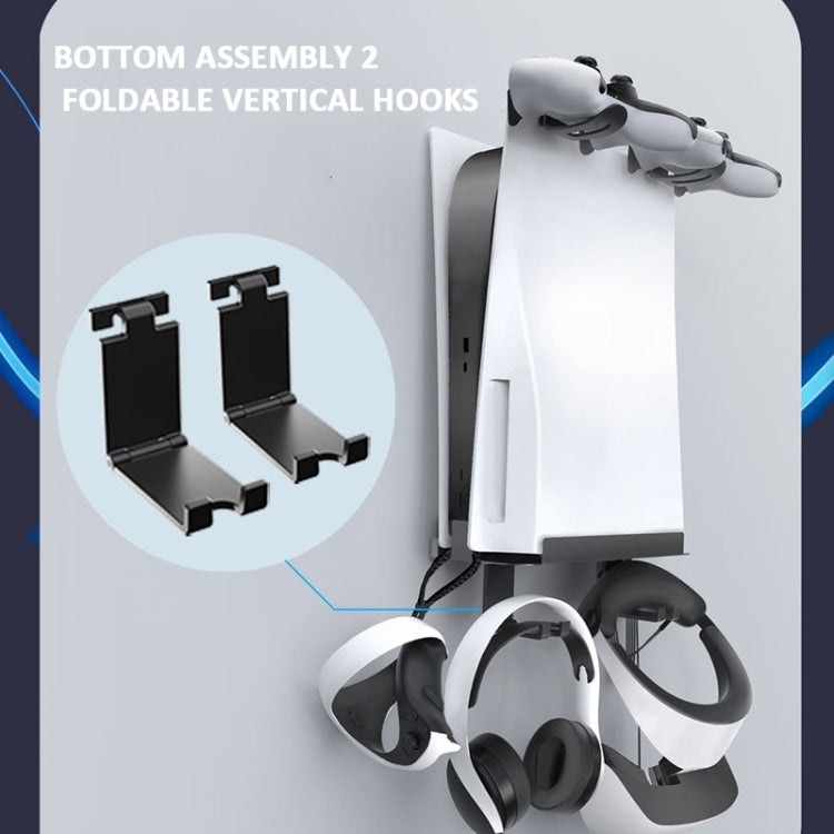 For PS5 Console iplay Wall-mounted Bracket Can Store Controllers/VR Glasses/Headphones(Black) - free shipping - PMC Jewellery - Order now!