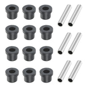 12pcs Rubber Sleeve+ 6pcs Iron Sleeve For EZGO TXT Golf Cart Steel Plate Rubber Sleeve Iron Sleeve Kit