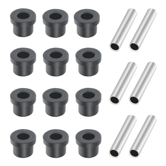 12pcs Rubber Sleeve+ 6pcs Iron Sleeve For EZGO TXT Golf Cart Steel Plate Rubber Sleeve Iron Sleeve Kit