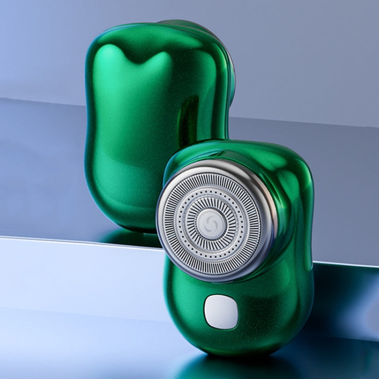 Three-Ring Knife Mesh Electric Men Shaver Travel Portable Mini Shaver, Color: Green - Shavers & Accessories by PMC TechLife | Online Shopping South Africa | PMC TechLife | Buy Now Pay Later Mobicred