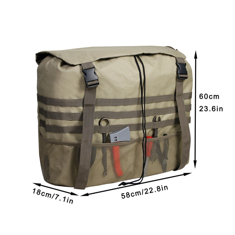 Outdoor Camping Off-road Vehicle Spare Tire Tool Miscellaneous Storage Bag, Color: Khaki
