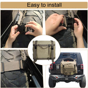 Outdoor Camping Off-road Vehicle Spare Tire Tool Miscellaneous Storage Bag, Color: Black