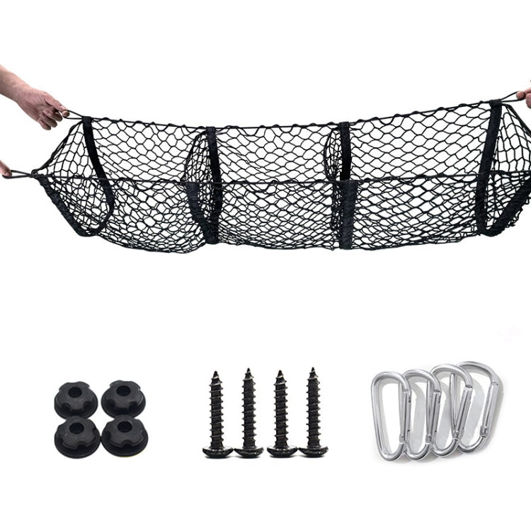 Pickup Truck Three-dimensional Net Bag Off-road Vehicle Trunk Luggage Net Bag, Size: 110x30cm(Three Pocket) - Stowing Tidying by PMC TechLife | Online Shopping South Africa | PMC TechLife | Buy Now Pay Later Mobicred