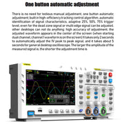 FNIRSI 2 In 1 Dual-Channel 100M Bandwidth Digital Oscilloscope 1GS Sampling Signal Generator, EU Plug 1014D +P4100 Probe